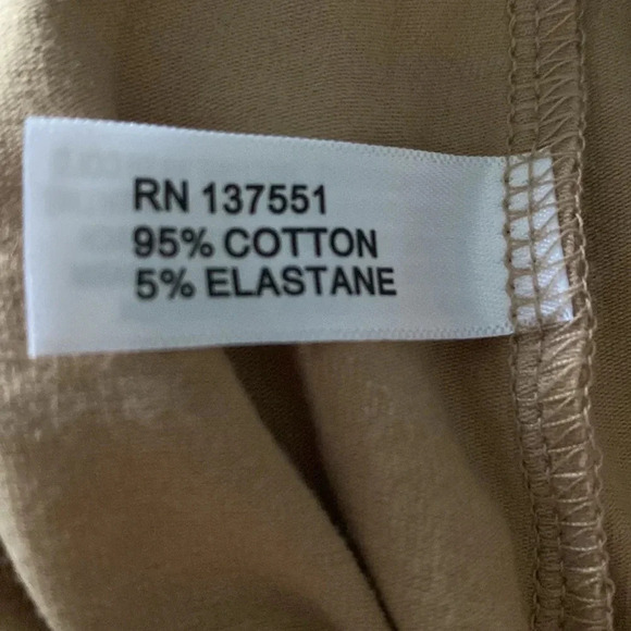 LEVERET NEW NWT GIRLS KHAKI TAN LEGGINGS PANTS SUMMER CASUAL SIZE 12 YEARS - Picture 4 of 4